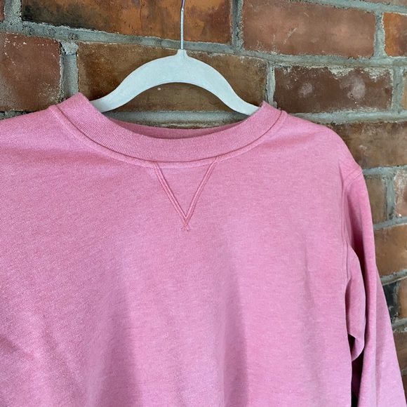 LULULEMON all yours crew *terry cotton* heathered azalea pink size 2-4 - Picture 7 of 9